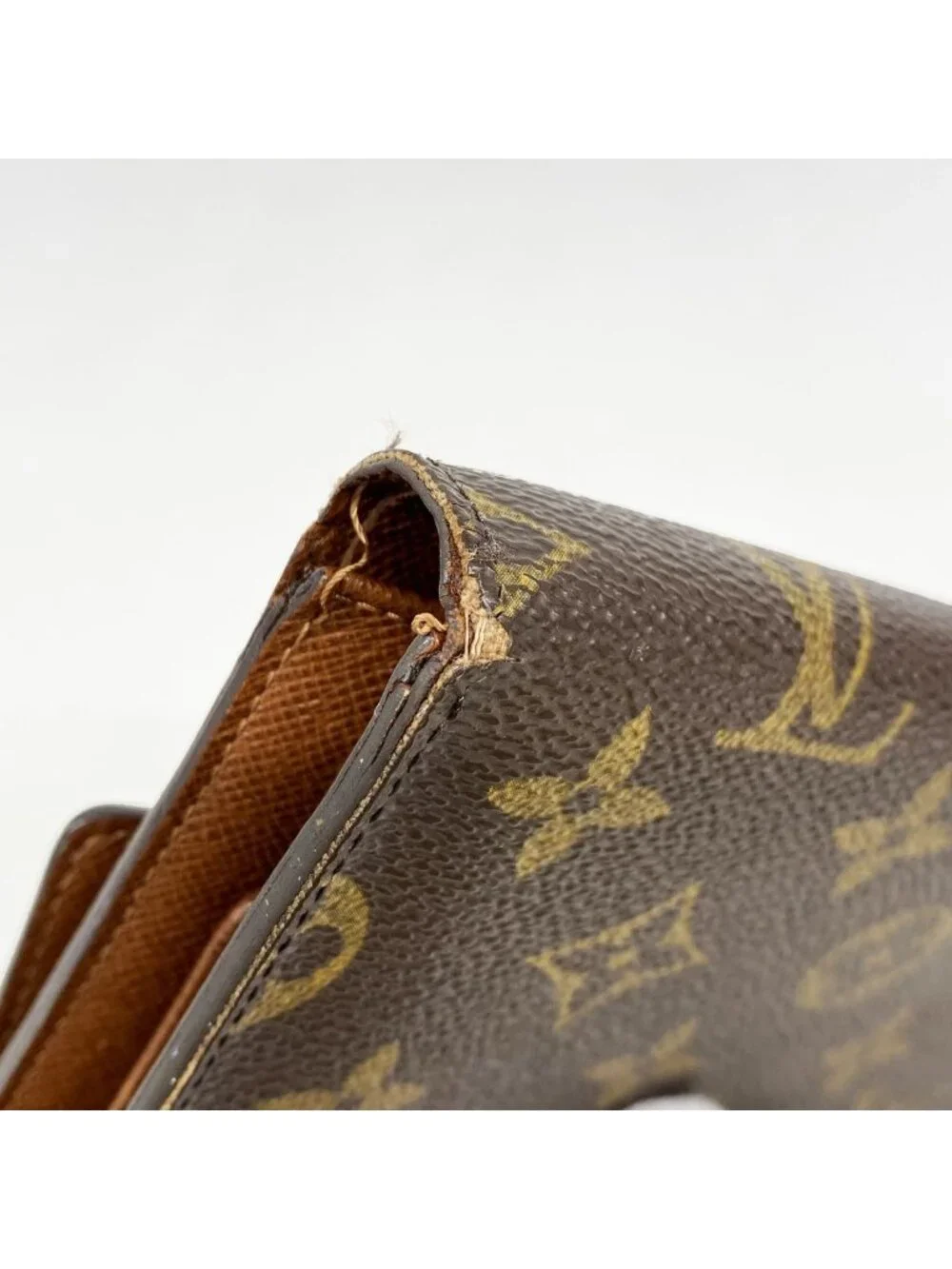 Louis Vuitton Trifold Wallet Monogram Porte Tresor Etui Papiers Brown